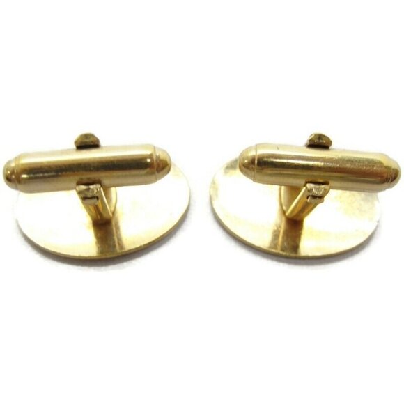 "R" Initial Vintage 12K Gold Filled Cufflinks Vintage Brushed Finish - Picture 10 of 16